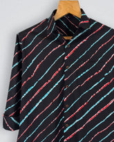 Vibrant Stripes – Printed Cotton Full Sleeve